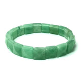 Natural 10x15mm Faceted Flashing Stone Beads Bracelets Handmade Reiki Healing Meditation Bangles Elastic Rope Couple Jewelry
