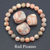 Natural 5A Garnet Stone Femme Wine Red Bead Bracelet Men Bangle Women Jewelry Lucky Energy Healing Bracelet Valentine's Day Gift