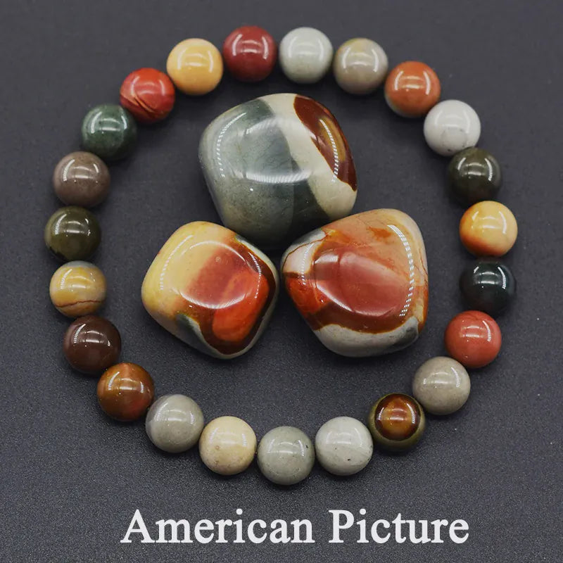 Natural 5A Garnet Stone Femme Wine Red Bead Bracelet Men Bangle Women Jewelry Lucky Energy Healing Bracelet Valentine's Day Gift