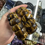 Natural Amethyst Gemstone Bracelet Natural Energy Stone Bangle Gemstone Jewelry for Woman Birthstone for Aquarius for Gift
