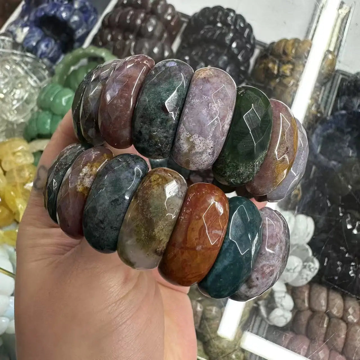 Natural Amethyst Gemstone Bracelet Natural Energy Stone Bangle Gemstone Jewelry for Woman Birthstone for Aquarius for Gift
