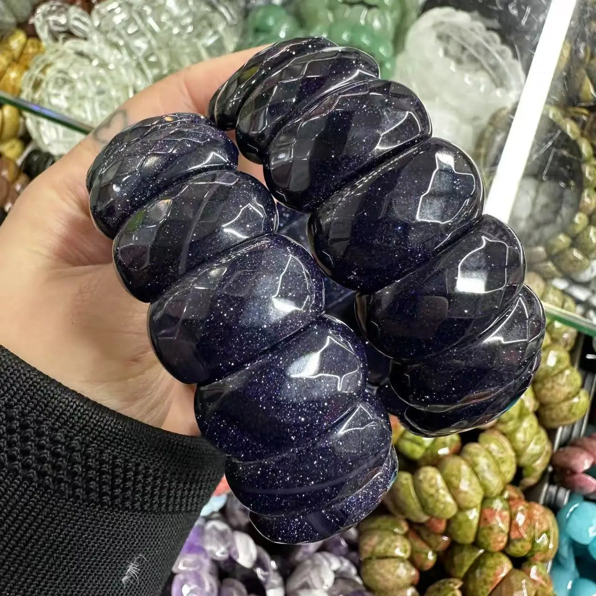 Natural Amethyst Gemstone Bracelet Natural Energy Stone Bangle Gemstone Jewelry for Woman Birthstone for Aquarius for Gift
