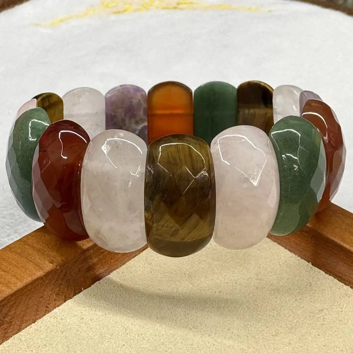 Natural Amethyst Gemstone Bracelet Natural Energy Stone Bangle Gemstone Jewelry for Woman Birthstone for Aquarius for Gift