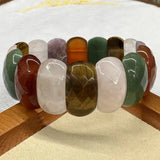 Natural Amethyst Gemstone Bracelet Natural Energy Stone Bangle Gemstone Jewelry for Woman Birthstone for Aquarius for Gift
