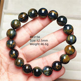Natural Blue Pietersite Round Beads Bracelet Jewelry 12.5mm Fire Pietersite Namibia Fire Pietersite Rare Stone Beads AAAAAA