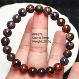 Natural Blue Pietersite Round Beads Bracelet Jewelry 12.5mm Fire Pietersite Namibia Fire Pietersite Rare Stone Beads AAAAAA