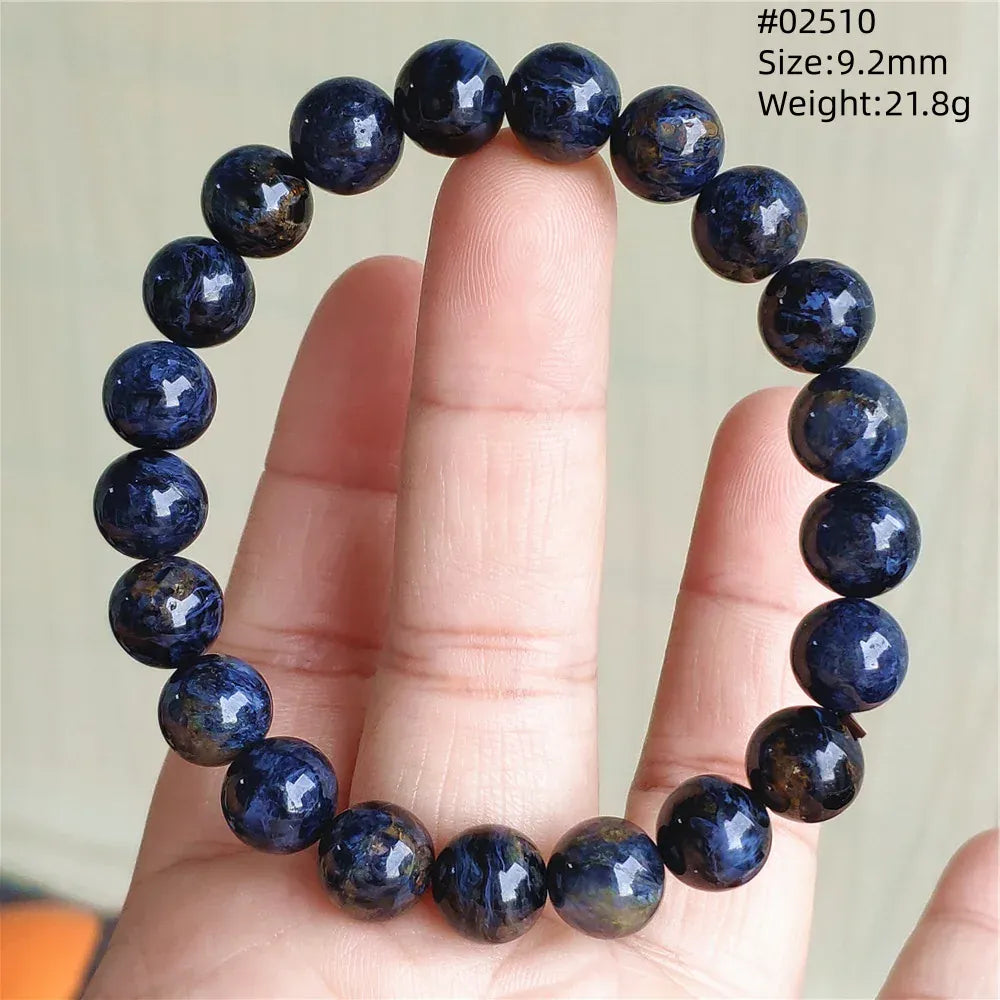 Natural Blue Pietersite Round Beads Bracelet Jewelry 12.5mm Fire Pietersite Namibia Fire Pietersite Rare Stone Beads AAAAAA