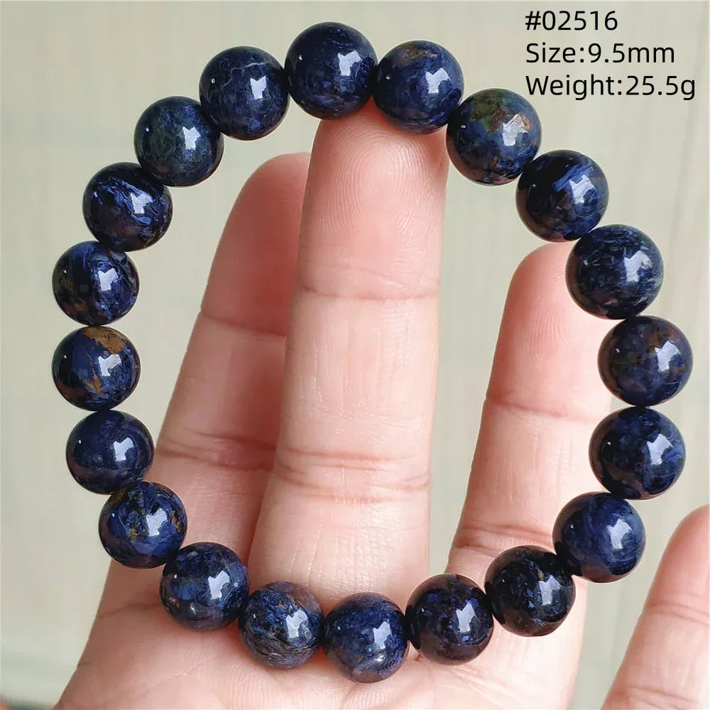 Natural Blue Pietersite Round Beads Bracelet Jewelry 12.5mm Fire Pietersite Namibia Fire Pietersite Rare Stone Beads AAAAAA