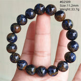 Natural Blue Pietersite Round Beads Bracelet Jewelry 12.5mm Fire Pietersite Namibia Fire Pietersite Rare Stone Beads AAAAAA
