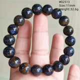 Natural Blue Pietersite Round Beads Bracelet Jewelry 12.5mm Fire Pietersite Namibia Fire Pietersite Rare Stone Beads AAAAAA