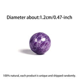 Natural Charoite Loose Beads Crystal Bracelet Quartz Round Loose Bead Exquisite Ladies Healing Stone Bracelet Jewelry Accessory
