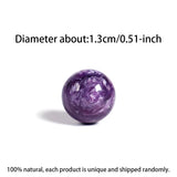 Natural Charoite Loose Beads Crystal Bracelet Quartz Round Loose Bead Exquisite Ladies Healing Stone Bracelet Jewelry Accessory