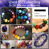 Natural Charoite Loose Beads Crystal Bracelet Quartz Round Loose Bead Exquisite Ladies Healing Stone Bracelet Jewelry Accessory
