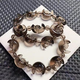 Natural Clear Obsidian Star Moon Rabbit Bracelet Fashion Crystal Quartz Gemstone Jewelry Healing Fengshui Gift For Women 1pcs