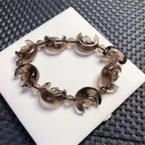 Natural Clear Obsidian Star Moon Rabbit Bracelet Fashion Crystal Quartz Gemstone Jewelry Healing Fengshui Gift For Women 1pcs