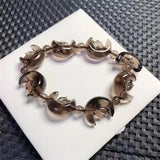 Natural Clear Obsidian Star Moon Rabbit Bracelet Fashion Crystal Quartz Gemstone Jewelry Healing Fengshui Gift For Women 1pcs