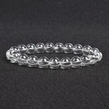 Natural Clear Quartzs Bracelet White Transparency Healing Crystal Energy Stone Boho Reiki Gem Stone Beads Simple Yoga Jewelry