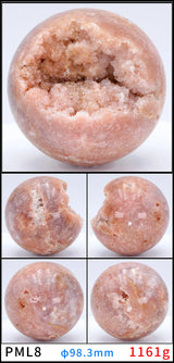 Natural Cluster Ball Sphere Pink Purple Green Quartz Stone Opening Ball Sphere Energy Healing Mineral Crystal Rock Room Decor