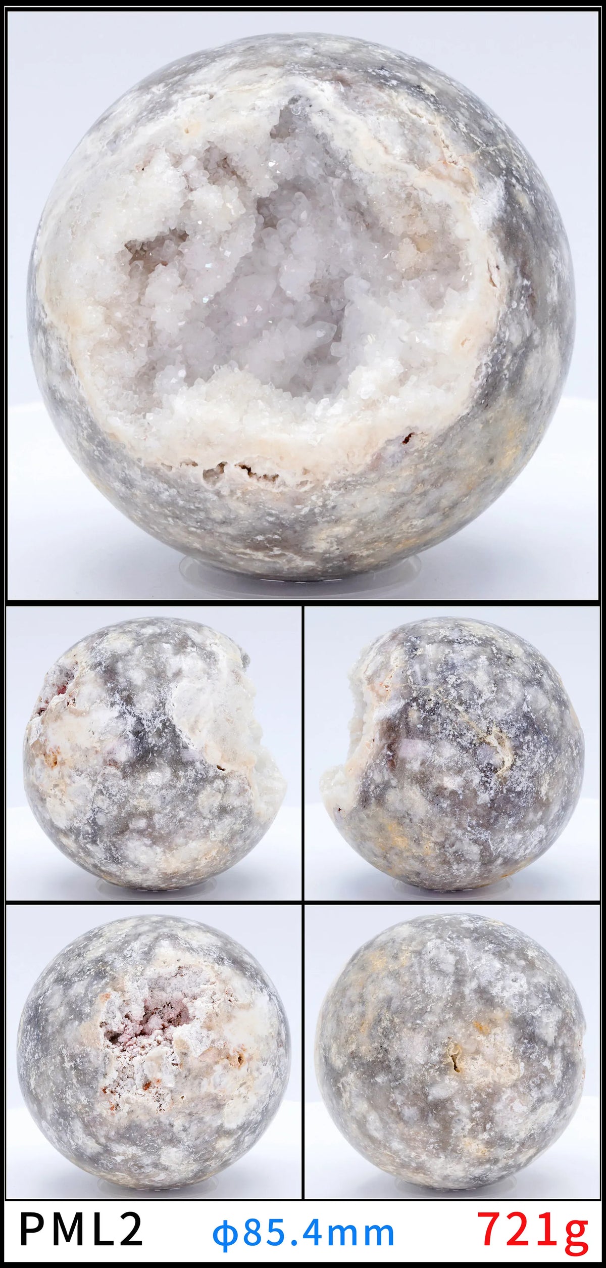 Natural Cluster Ball Sphere Pink Purple Green Quartz Stone Opening Ball Sphere Energy Healing Mineral Crystal Rock Room Decor