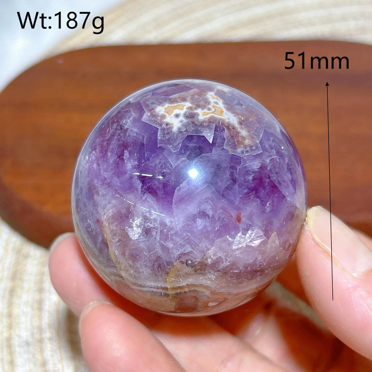 Natural Crystal Amethyst With Agate Sphere Polished Ball High Quality Healing Gemstones Home Decorations Room Decor Mineral Gift