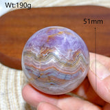 Natural Crystal Amethyst With Agate Sphere Polished Ball High Quality Healing Gemstones Home Decorations Room Decor Mineral Gift
