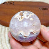 Natural Crystal Amethyst With Agate Sphere Polished Ball High Quality Healing Gemstones Home Decorations Room Decor Mineral Gift