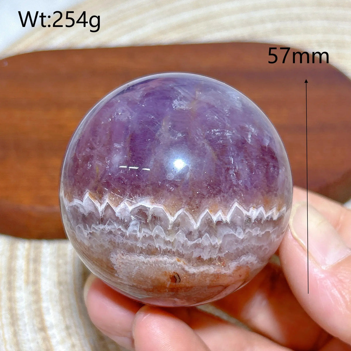 Natural Crystal Amethyst With Agate Sphere Polished Ball High Quality Healing Gemstones Home Decorations Room Decor Mineral Gift