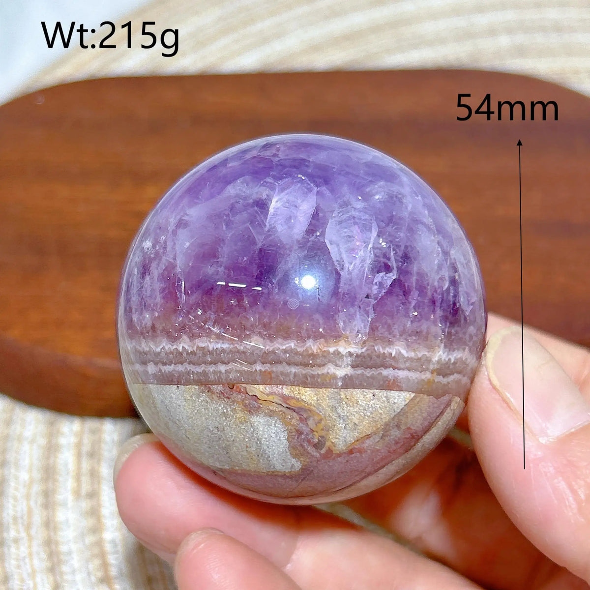 Natural Crystal Amethyst With Agate Sphere Polished Ball High Quality Healing Gemstones Home Decorations Room Decor Mineral Gift