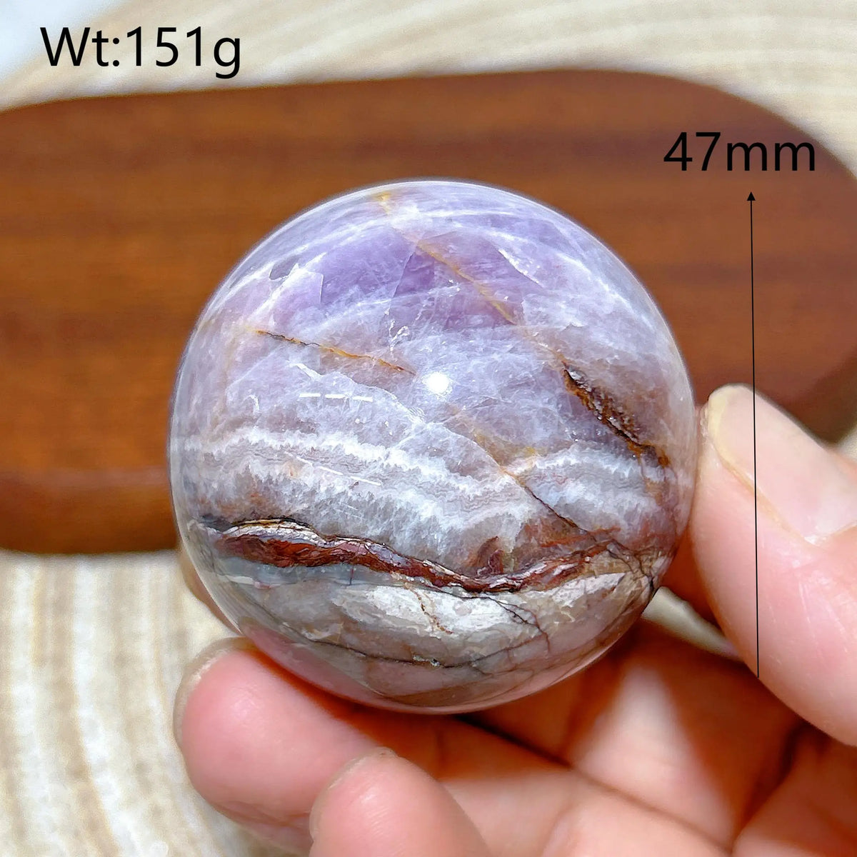 Natural Crystal Amethyst With Agate Sphere Polished Ball High Quality Healing Gemstones Home Decorations Room Decor Mineral Gift