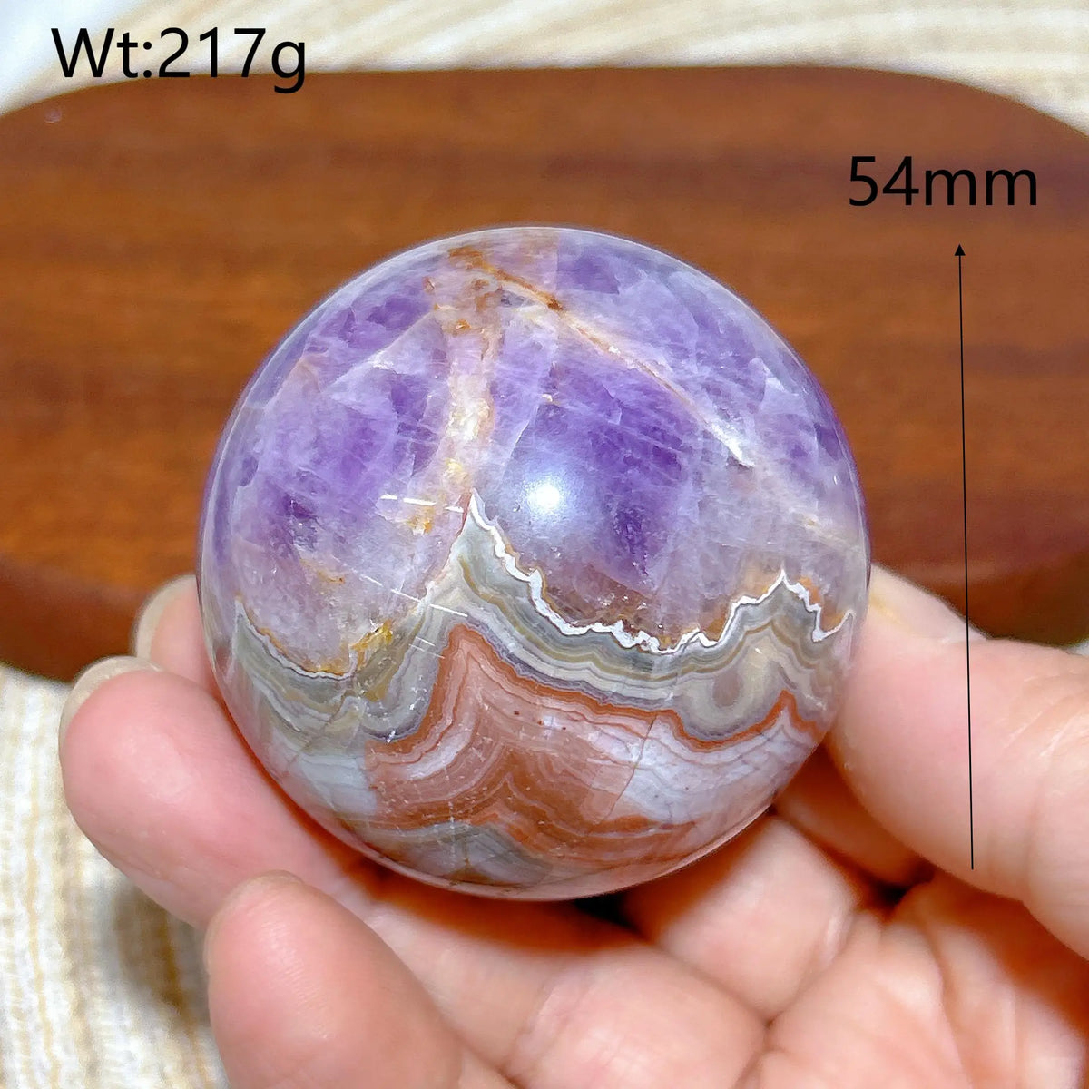 Natural Crystal Amethyst With Agate Sphere Polished Ball High Quality Healing Gemstones Home Decorations Room Decor Mineral Gift
