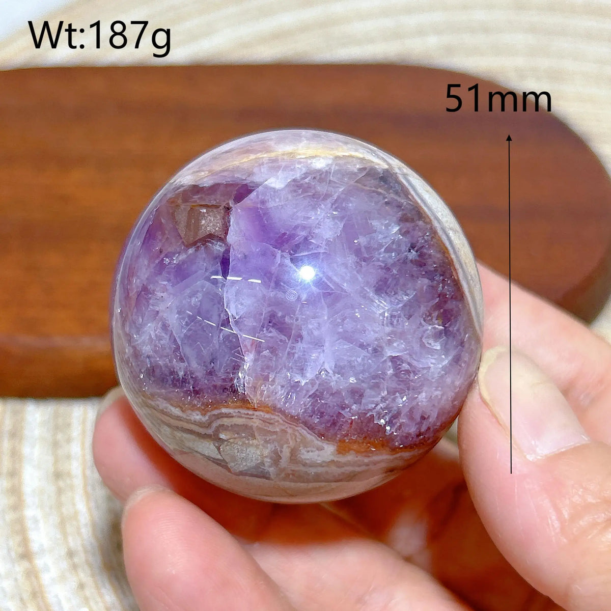 Natural Crystal Amethyst With Agate Sphere Polished Ball High Quality Healing Gemstones Home Decorations Room Decor Mineral Gift