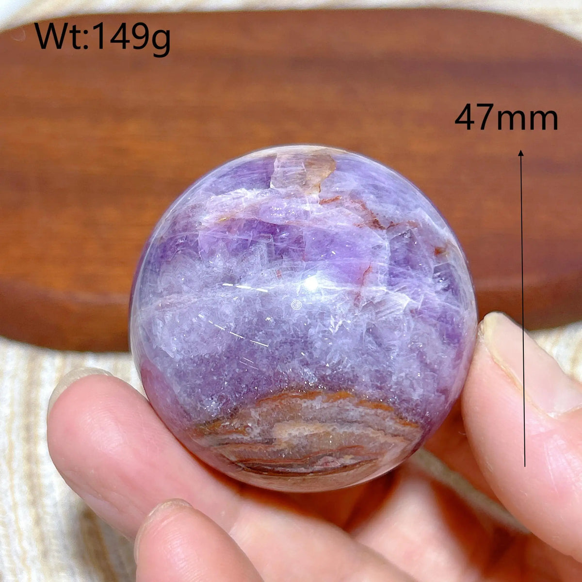 Natural Crystal Amethyst With Agate Sphere Polished Ball High Quality Healing Gemstones Home Decorations Room Decor Mineral Gift
