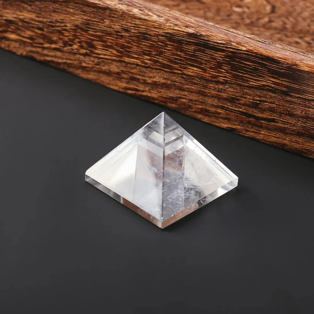 Natural Crystal Clear Quartz Pyramid Chakra Reiki Healing Stone Point Tower Meditation White Quartz Crystals Pyramid Fengshui