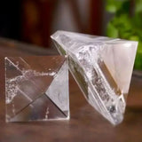 Natural Crystal Clear Quartz Pyramid Chakra Reiki Healing Stone Point Tower Meditation White Quartz Crystals Pyramid Fengshui