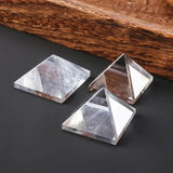 Natural Crystal Clear Quartz Pyramid Chakra Reiki Healing Stone Point Tower Meditation White Quartz Crystals Pyramid Fengshui