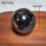 Natural Crystal Phlogopite Golden Flashy Mica Sphere Painting Gemstones Mineral Energy Reiki Home Decorations Gift
