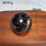 Natural Crystal Phlogopite Golden Flashy Mica Sphere Painting Gemstones Mineral Energy Reiki Home Decorations Gift