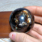 Natural Crystal Phlogopite Golden Flashy Mica Sphere Painting Gemstones Mineral Energy Reiki Home Decorations Gift