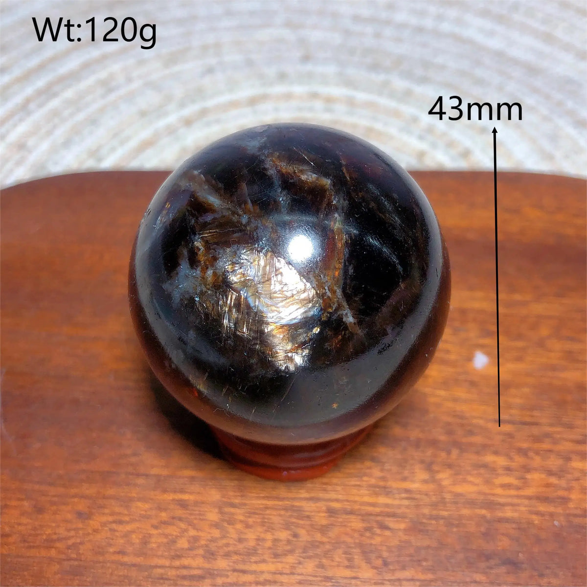 Natural Crystal Phlogopite Golden Flashy Mica Sphere Painting Gemstones Mineral Energy Reiki Home Decorations Gift