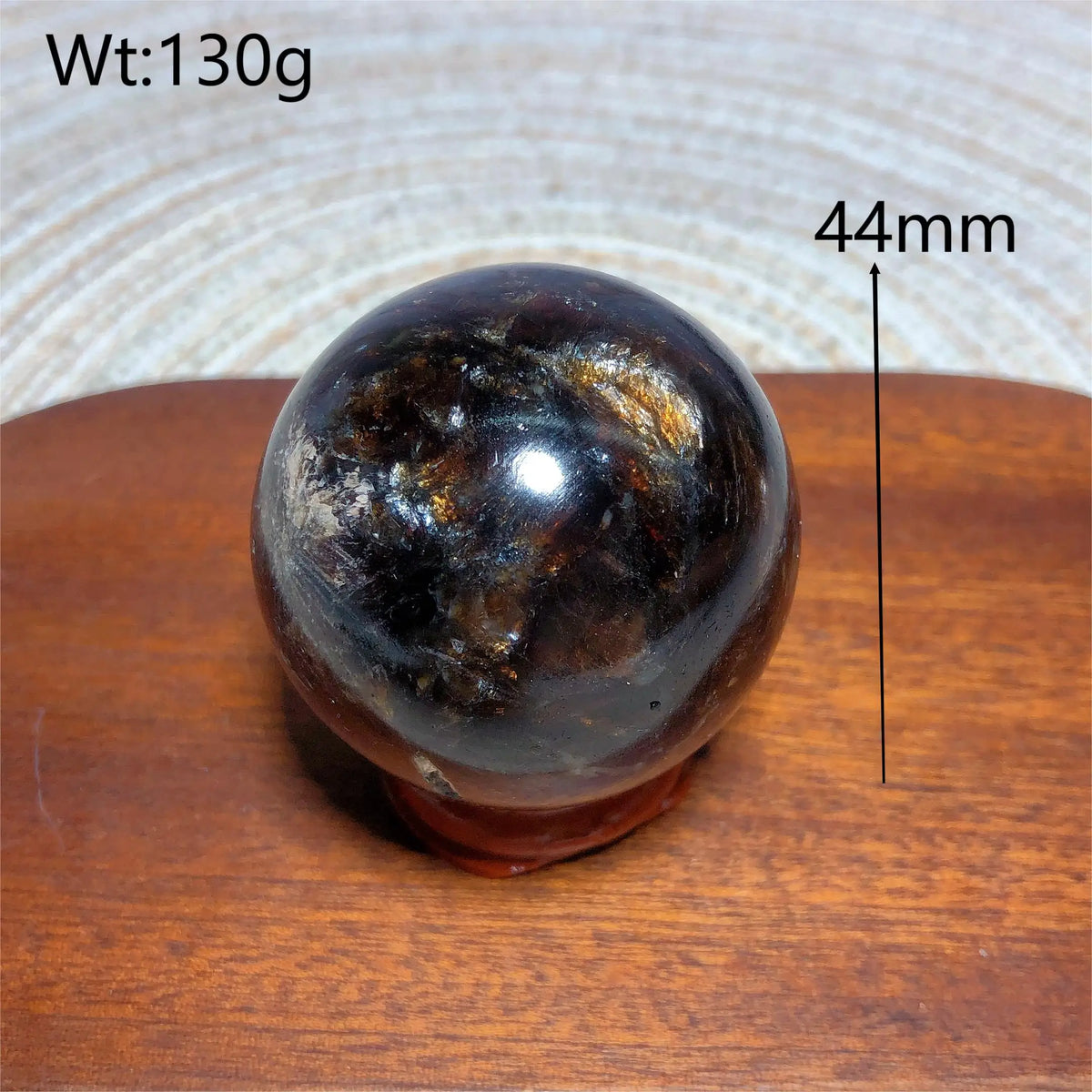 Natural Crystal Phlogopite Golden Flashy Mica Sphere Painting Gemstones Mineral Energy Reiki Home Decorations Gift