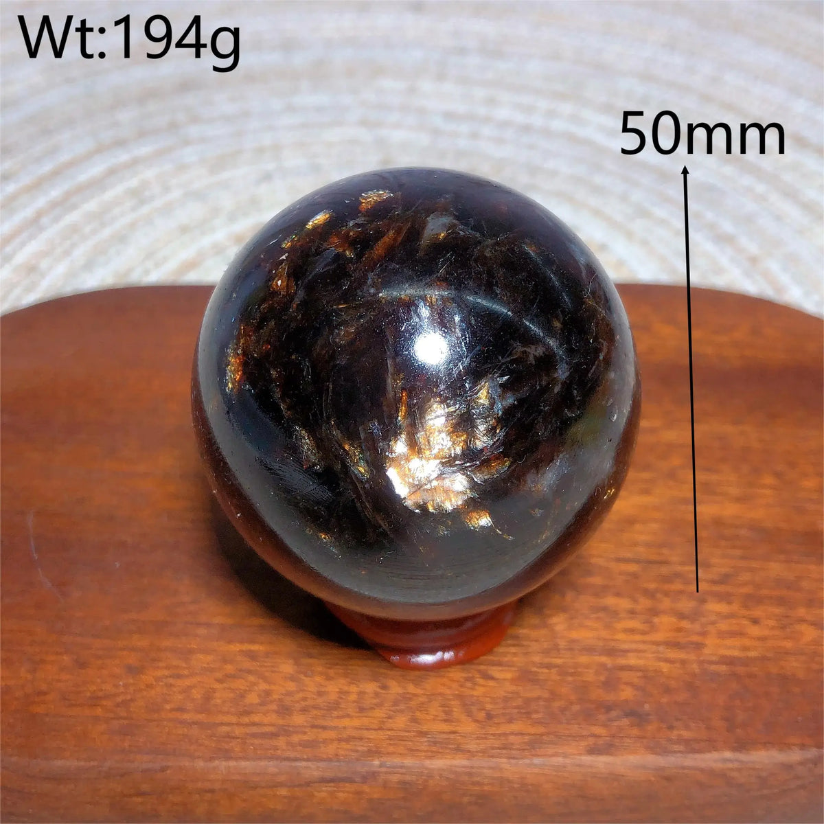Natural Crystal Phlogopite Golden Flashy Mica Sphere Painting Gemstones Mineral Energy Reiki Home Decorations Gift
