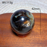 Natural Crystal Phlogopite Golden Flashy Mica Sphere Painting Gemstones Mineral Energy Reiki Home Decorations Gift