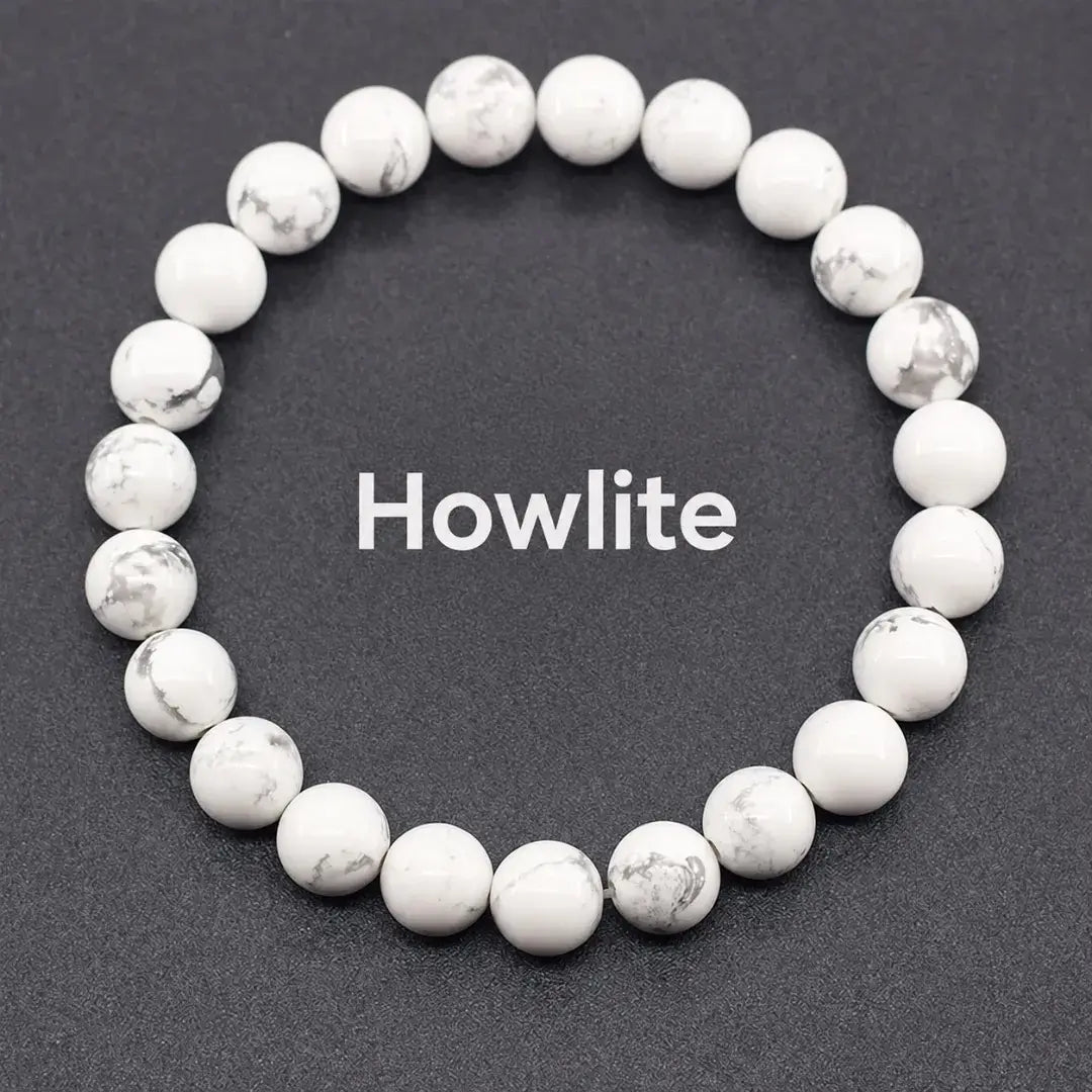 Natural Crystal Stone Bead Bracelet, Gemstone Stretch Jewelry for Women and Men 1