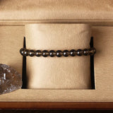 Natural Crystal Stone Bead Bracelet, Gemstone Stretch Jewelry for Women and Men