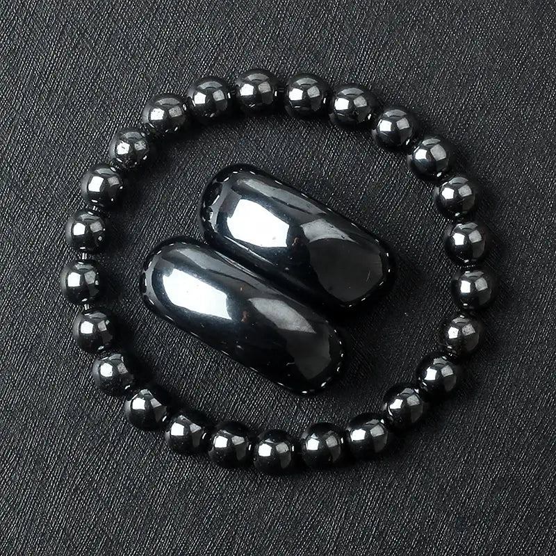 Natural Crystal Stone Bead Bracelet, Gemstone Stretch Jewelry for Women and Men