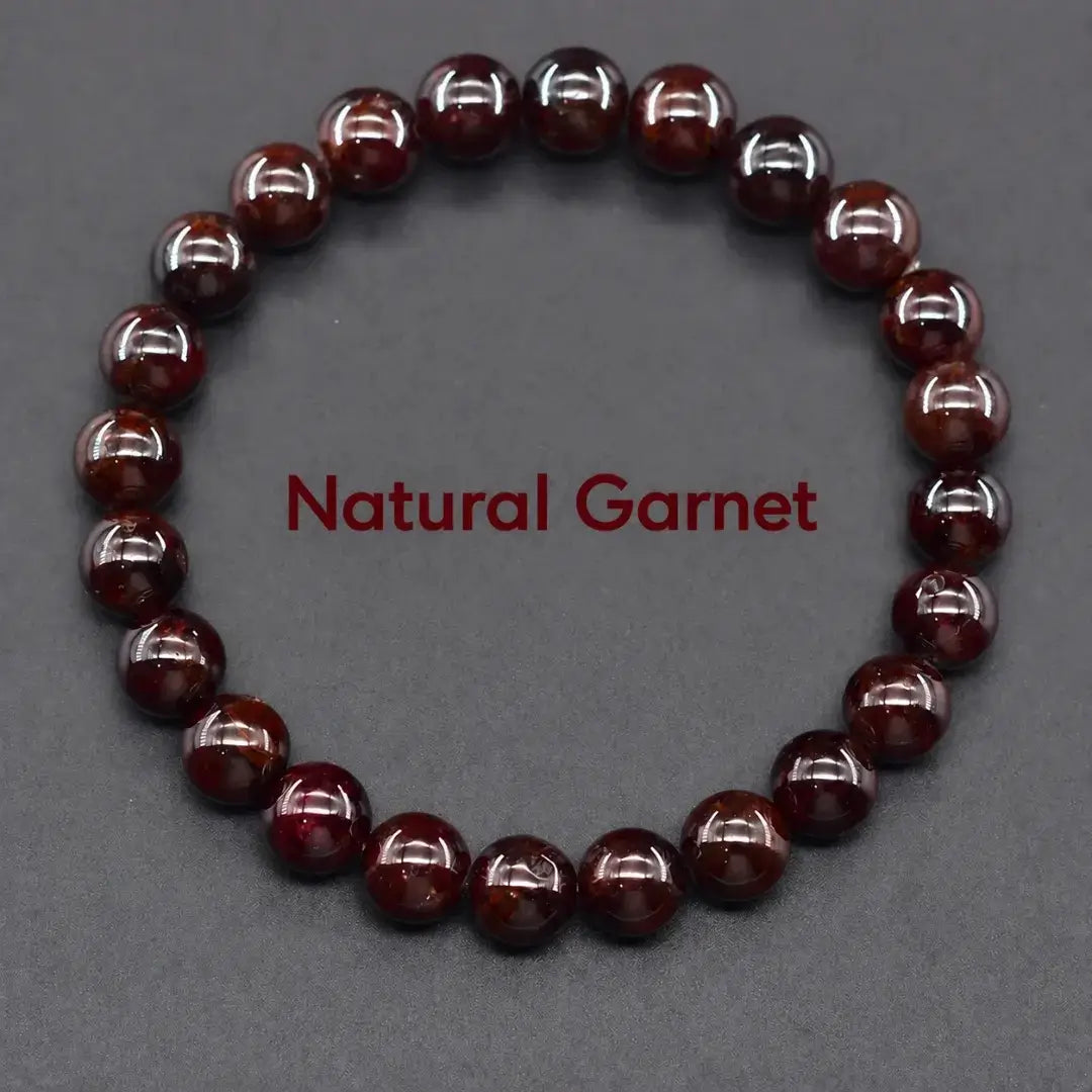 Natural Crystal Stone Bead Bracelet, Gemstone Stretch Jewelry for Women and Men 2