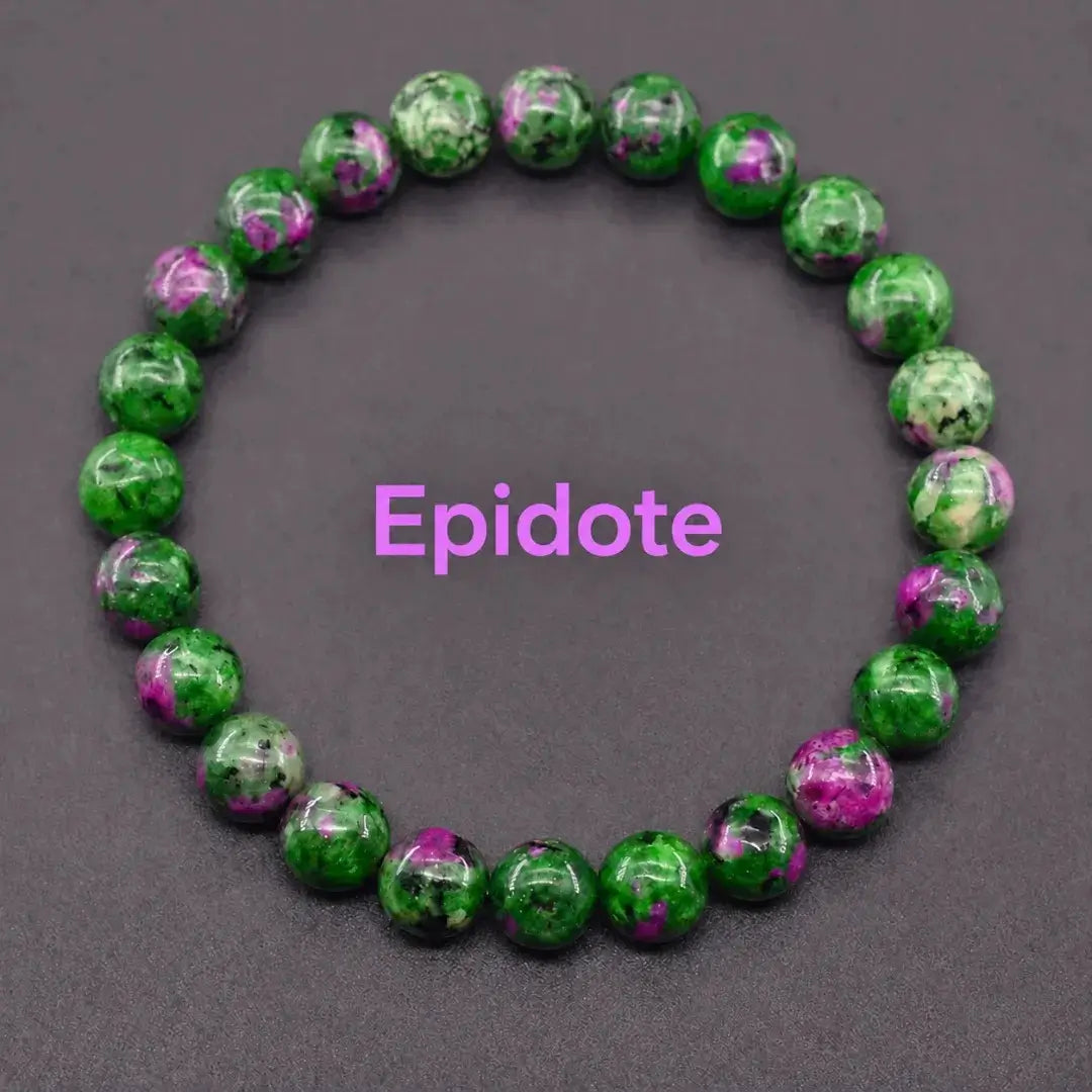 Natural Crystal Stone Bead Bracelet, Gemstone Stretch Jewelry for Women and Men 2