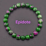 Natural Crystal Stone Bead Bracelet, Gemstone Stretch Jewelry for Women and Men 2