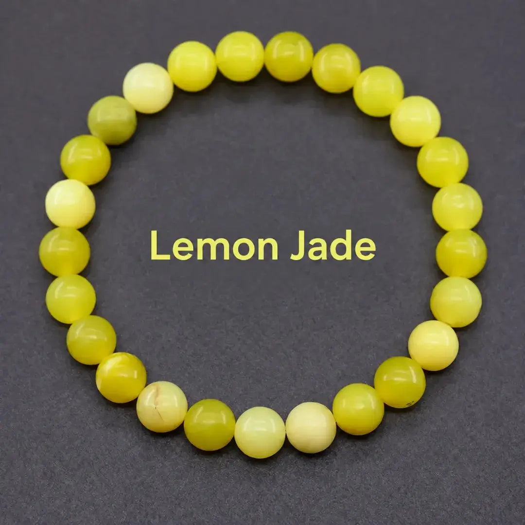 Natural Crystal Stone Bead Bracelet, Gemstone Stretch Jewelry for Women and Men 2