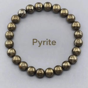 Natural Crystal Stone Bead Bracelet, Gemstone Stretch Jewelry for Women and Men